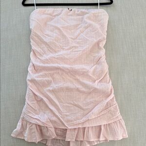 PacSun Pink Strapless Mini Dress